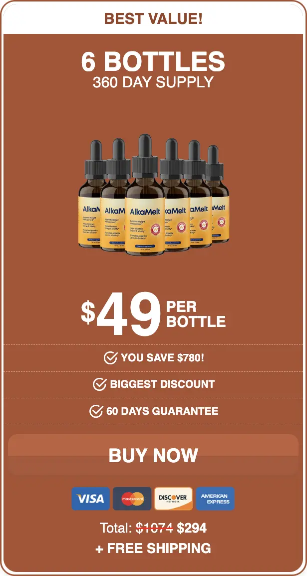 AlkaMelt Buy Six Bottles